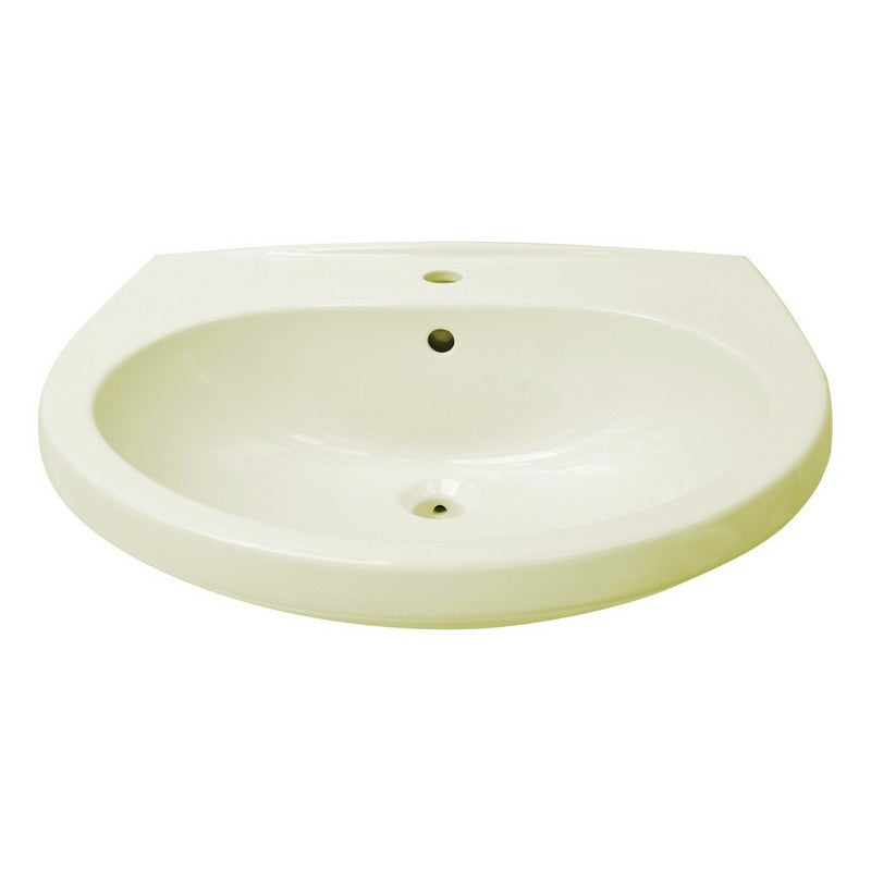 Lavabo eco in ceramica champagne monoforo sospeso 62 cm