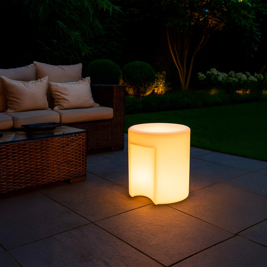 Sined Sgabello Luminoso Kamis Sgabello Luminoso Solare Bianco