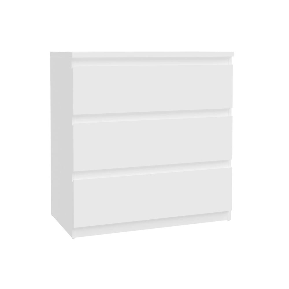 Cassettiera Morgan 3 cassetti bianco – 77.2x42.2x80H