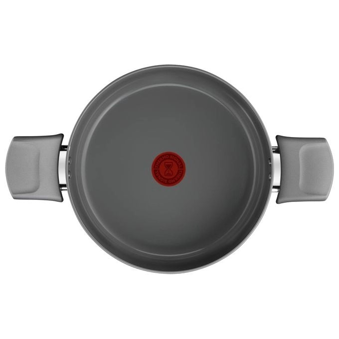 Lagostina Risorsa Casseruola fonda 24 cm, Rivestimento in Ceramica Antiaderente, Scorrevolezza Ottimale, Thermo-Signal™, Induzione