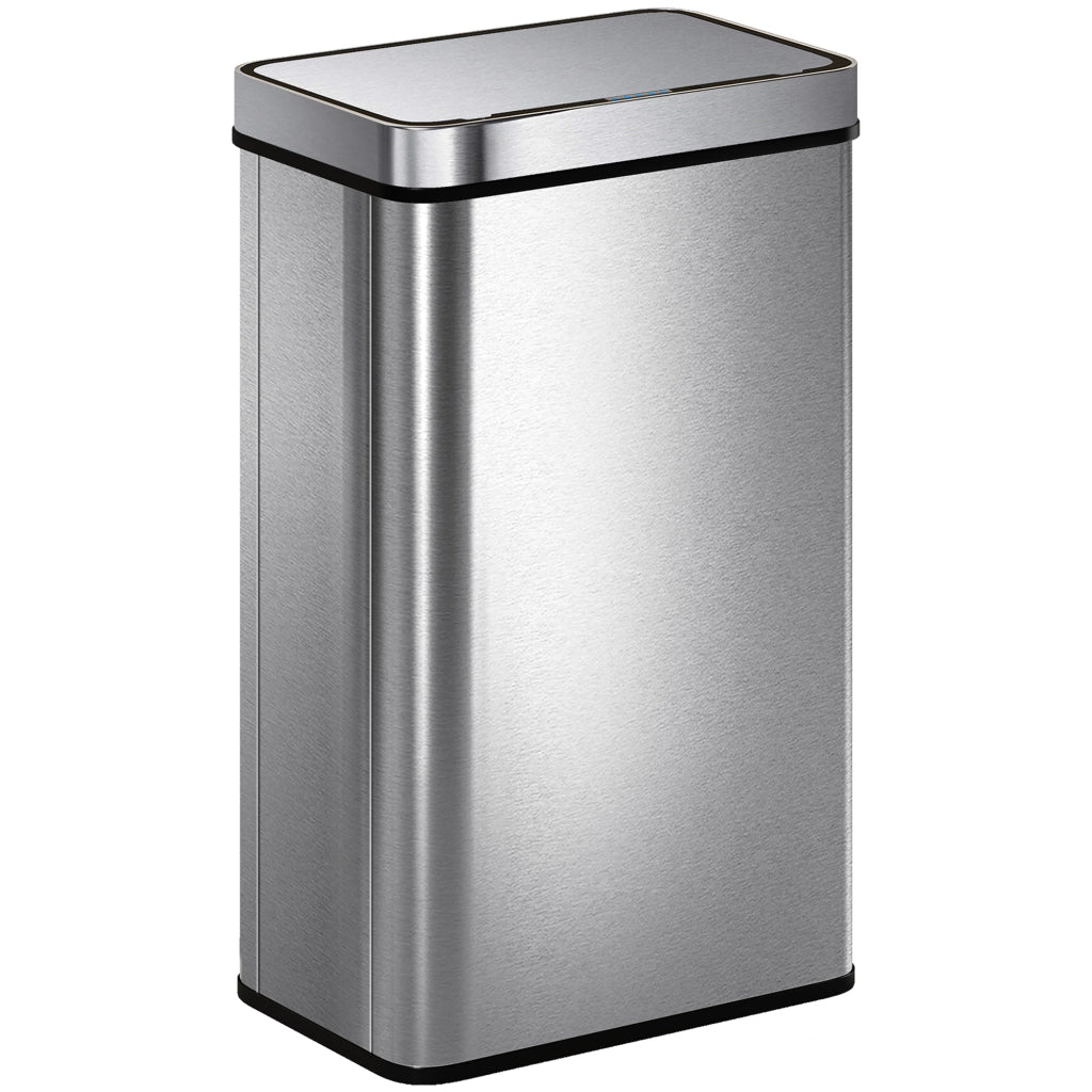 Cestino per rifiuti a sensore 60 L ¨C zephmum ¨C Acciaio inox argento
