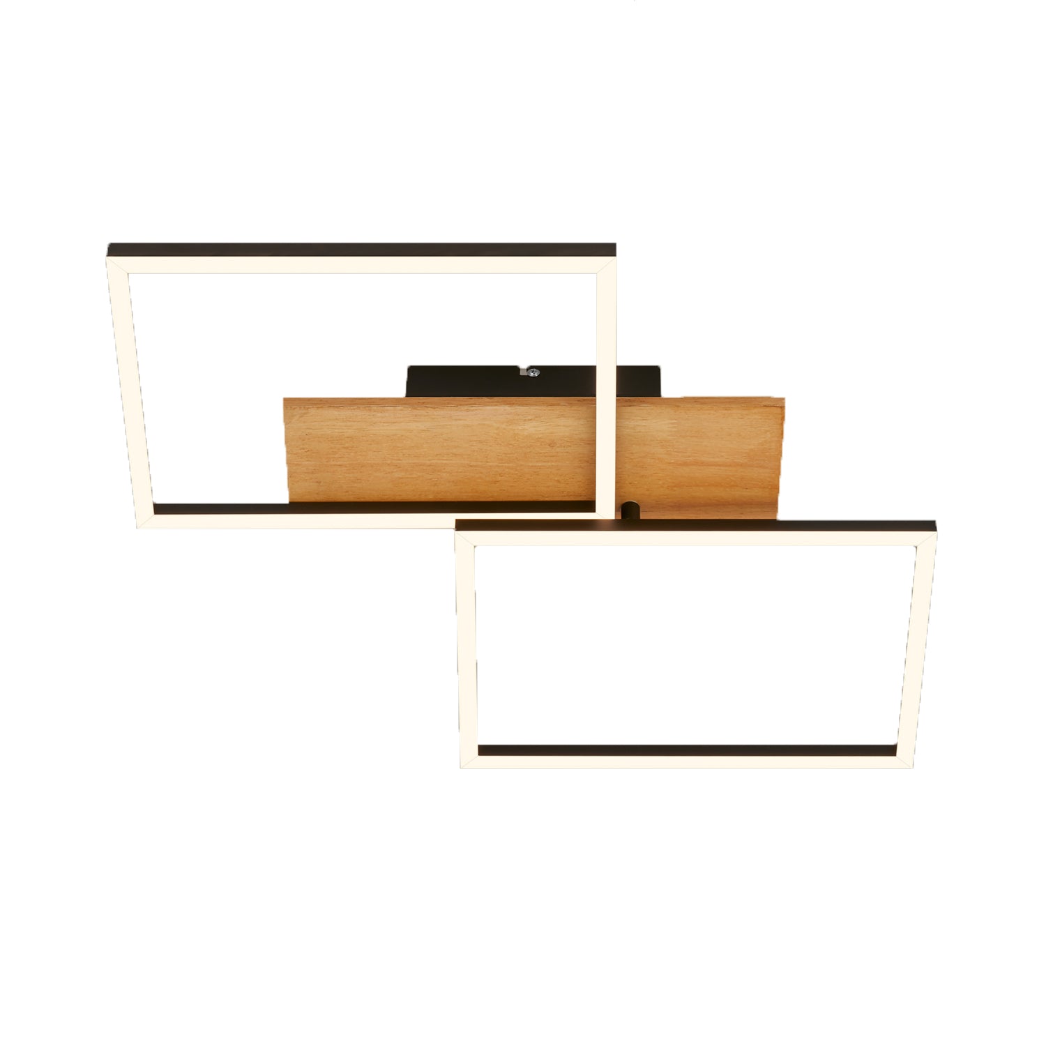Applique Contemporanea Cornice Metallo Nero Led Integrato 30W 3000K