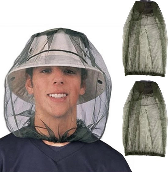 Reticolo per testa - 2 pezzi rete per viso - rete per insetti per viso - elmetto insetticida - reticolo per testa - protezione per apicoltori - protezione per il viso degli apicoltori