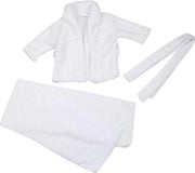 Set di camicia e asciugamano per la fotografia di neonati - bianco - accessori per neonati - cappuccio - asciugamani per il bagno - fotosessanta - 3-6 mesi.