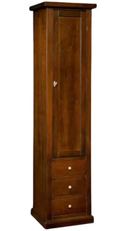 Libreria colonna  arte povera legno 1 porta tinta noce 45x41x187 - Mobili 2G