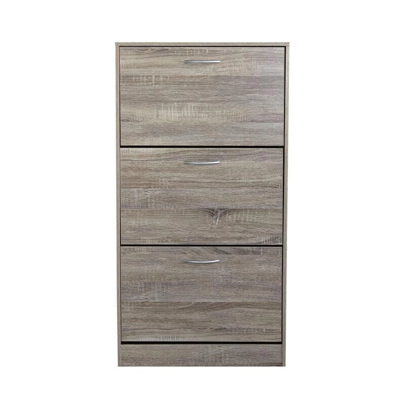 SCARPIERA VICKY LEGNO NATURALE CON 3 ANTE A RIBALTA 60 X 24 X H115 CM