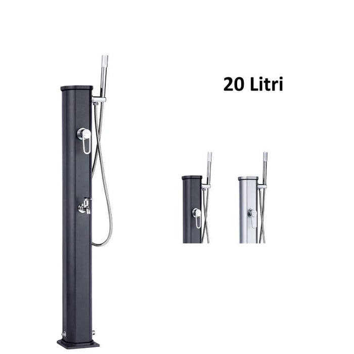 Doccia Solare Jolly Go 20 Litri Per Esterno Giardino - Colore Antracite