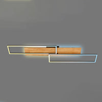 Applique Contemporanea Cornice Metallo Nero Led Integrato 44W Da 2700 A 5000K