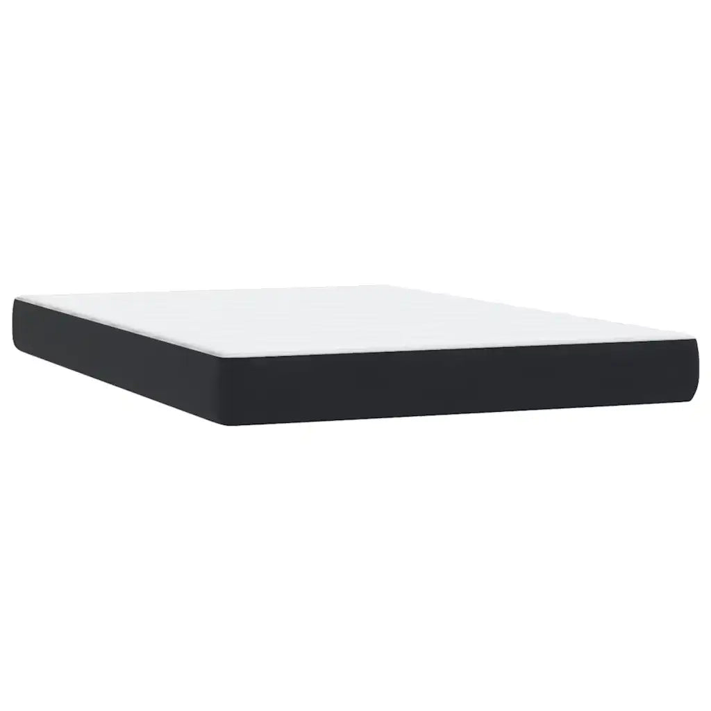 Letto a Molle con Materasso e LED Nero 160x210 cm in Velluto 3317273