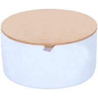 Organizer Contenitore Trucco Gioielli Coperchio Apribile e Specchio 3 Scomparti