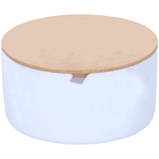 Organizer Contenitore Trucco Gioielli Coperchio Apribile e Specchio 3 Scomparti