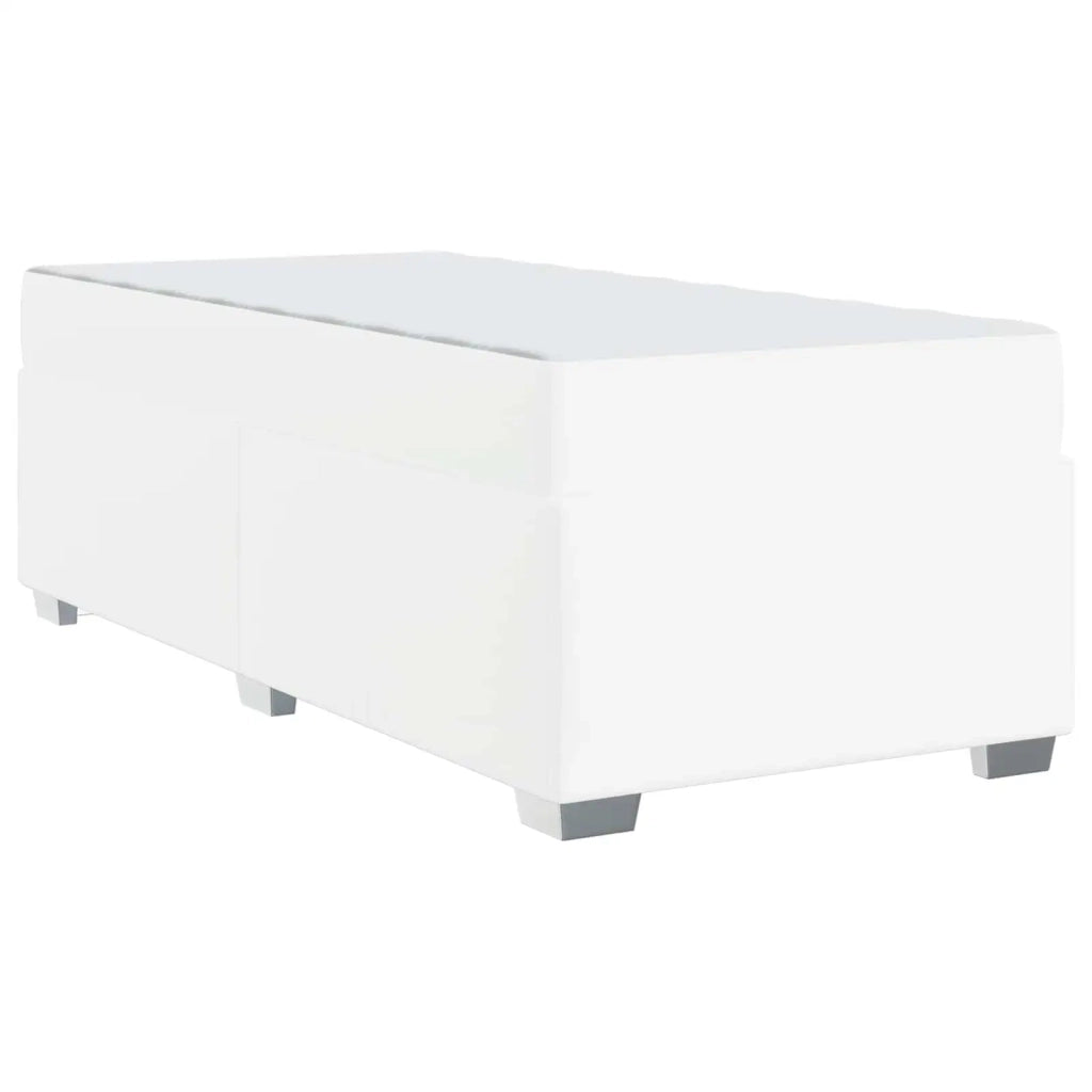 Struttura del letto con materasso Bianco 100 x 200 cm Tessuto 3399227