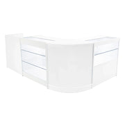 Set Banconi Bianco Vega LED K900 C900 CM60 TB60 con Serratura e Vetrina