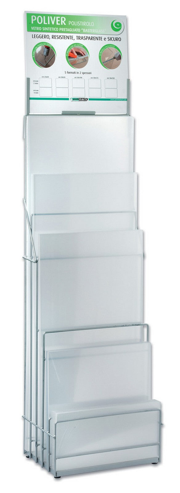 espositore vuoto per vetro sintetico cod:ferx.3809