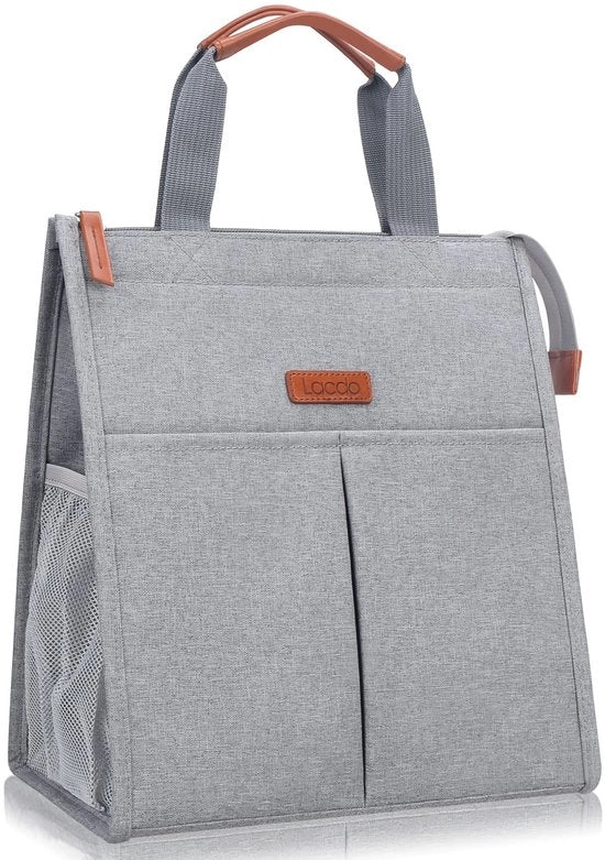 Tas da Pranzo Termica per Uomo Donna Tas Geïsoleerde per il Cibo con Fondo di Pellicola Impermeabile Tas da Pranzo Opportuna per il Lavoro la Scuola le Vacanze con Isolamento Termico