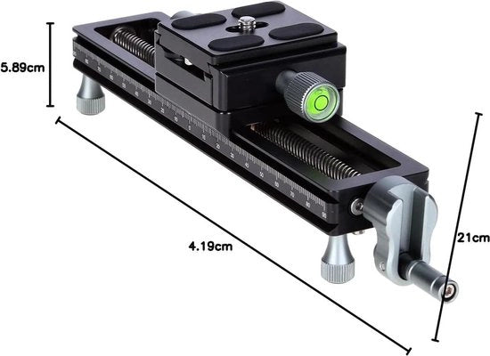 Slee per Macro Fotografia stabile - Instello per Foto/Videografia per Fotocamere DSLR e Sistemicamere
