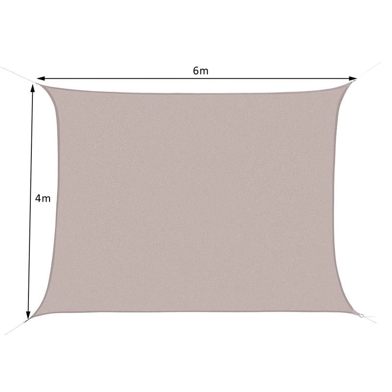 TENDA DA SOLE OMBREGGIANTE 4 X 6 MT IN COLORE CREMA