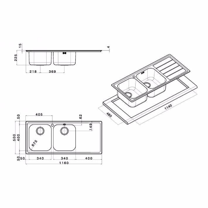 Apell 1168mm 2V GDX Linear