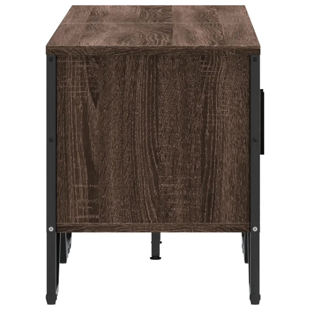 vidaXL Mobile Porta TV Rovere Marrone 122x34x41cm in Legno Multistrato