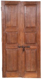 Biscottini Porta in legno massello e ferro da interno o da esterno vecchia e antica medievale