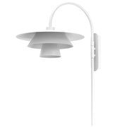 Applique Plato 1 luce bianca acciaio E27 Luminex