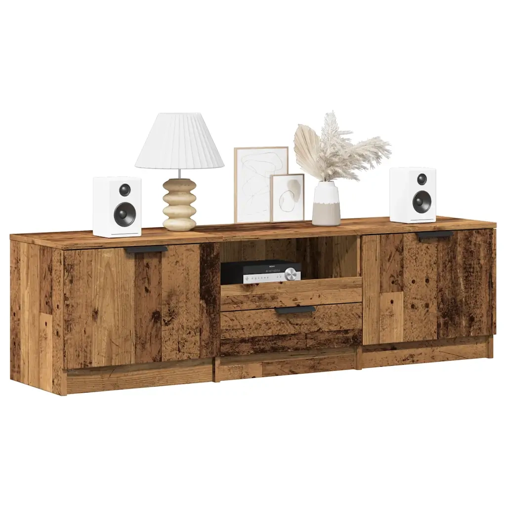 Mobile Porta TV in Legno Vecchio 140x35x40 cm in Truciolato