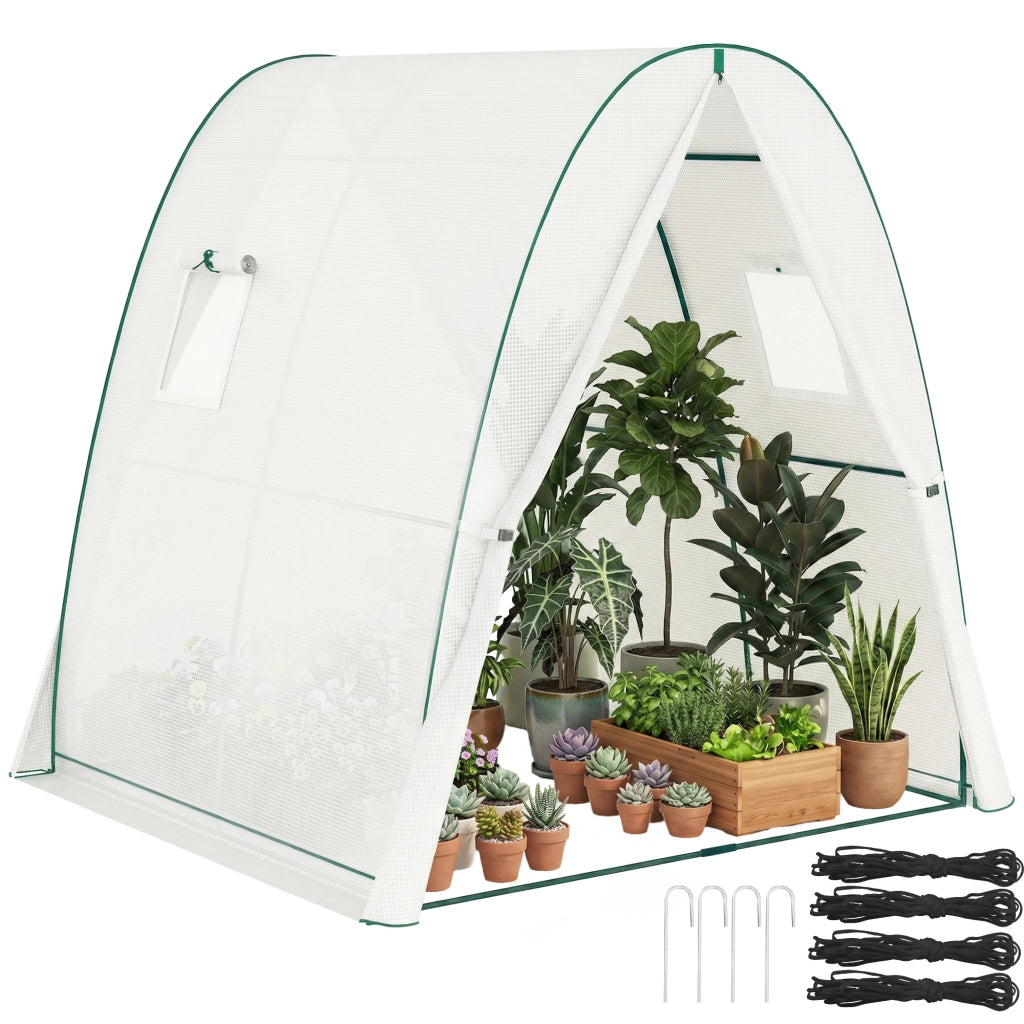Serra da giardino tunnel ¨C zephmum ¨C 180x180x200 cm bianco