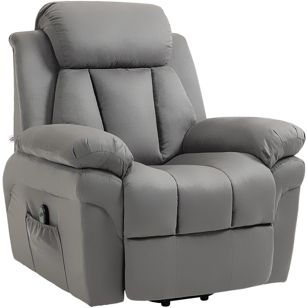 Poltrona Reclinabile Elettrica Massaggiante ¨C Minimal ¨C Grigio Tessuto