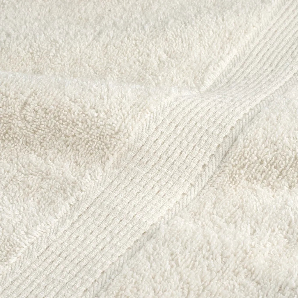 Asciugamani da Doccia SOLUND 2 pz Crema 70x140 cm 600 g/mÂ²