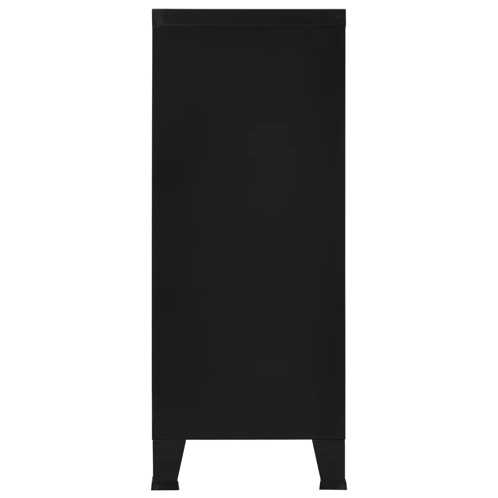 Armadio Classificatore Industriale Nero 90x40x100 cm in Acciaio cod mxl 52963