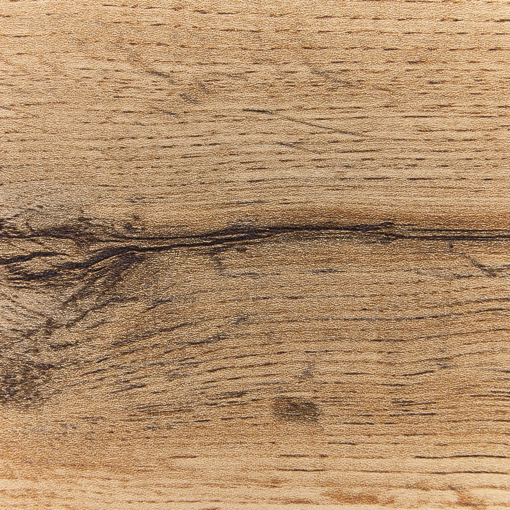 Scrivania da ufficio in legno chiaro con struttura in acciaio MDF Nero 120 x 55 cm con 2 cassetti