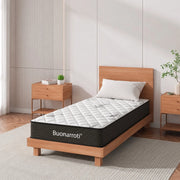 Materasso singolo Tarico 80x190x22.3 H cm. con molle insacchettate e strato in memory foam