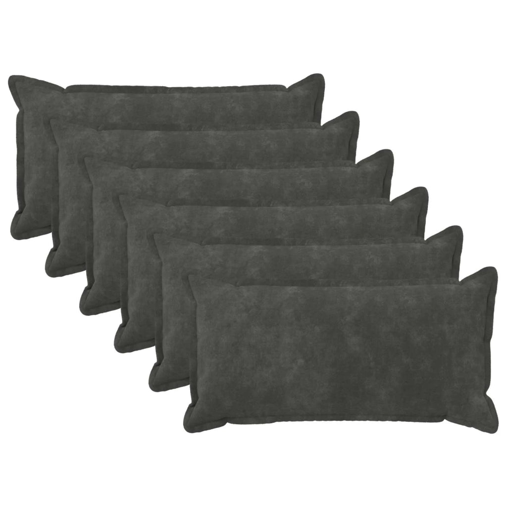 Cuscino con cuscino HOUTEN 6 pz Antracite Fleece in microfibra 933643