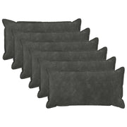 Cuscino con cuscino HOUTEN 6 pz Antracite Fleece in microfibra 933643