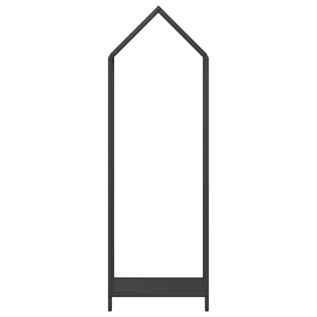 Rastrelliera per Legna da Ardere Nera 40x25x120 cm CFW2991117