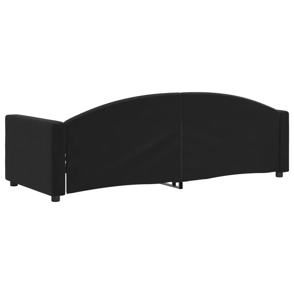 vidaXL Letto da Giorno Nero 80x200 cm in Velluto