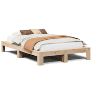 Letto matrimoniale | Letto per adulti | Letto senza Materasso 120x190 cm in Legno Massello di Pino