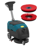 Lavasciuga pavimenti/lavapavimenti professionale senza fili larghezza 40 cm 2200 m²/h guida manuale acciaio 14_0008249