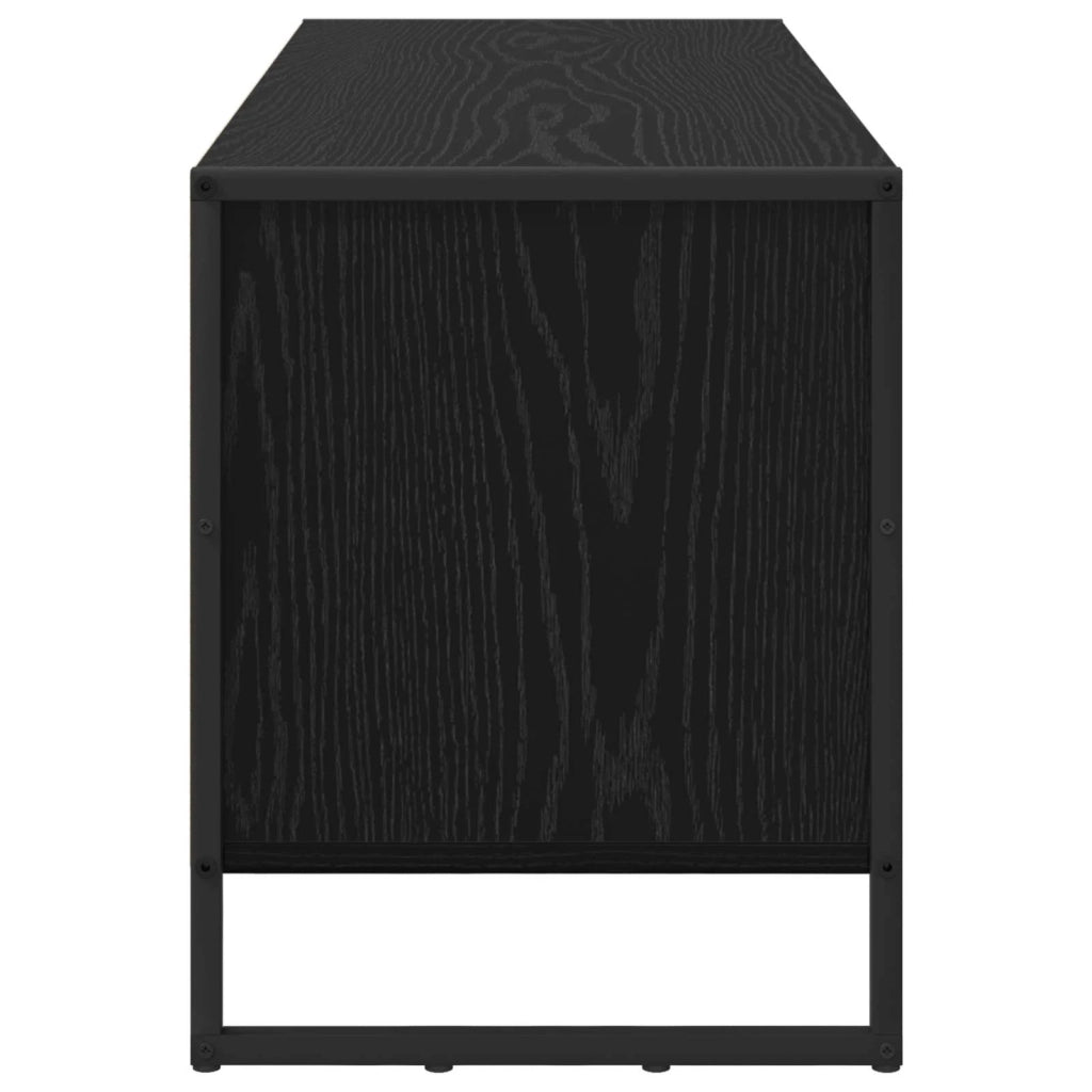 Mobile per scarpe-Scarpiera Rovere Nero 60 x 35 x 44 cm Legno multistrato 289096