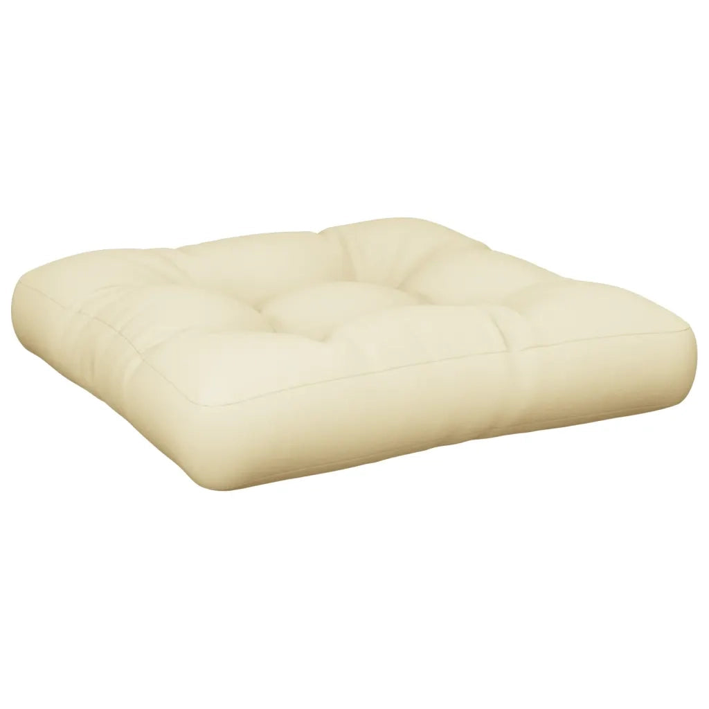 Cuscino per pallet | Cuscini per sedie Crema 50x50x12 cm in Tessuto