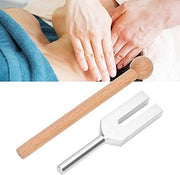 Strumento di Terapia Acustica a 4096 Hz - Fusto in Lega di Alluminio - Manico in Legno - Utilizzato per Terapia del Suono