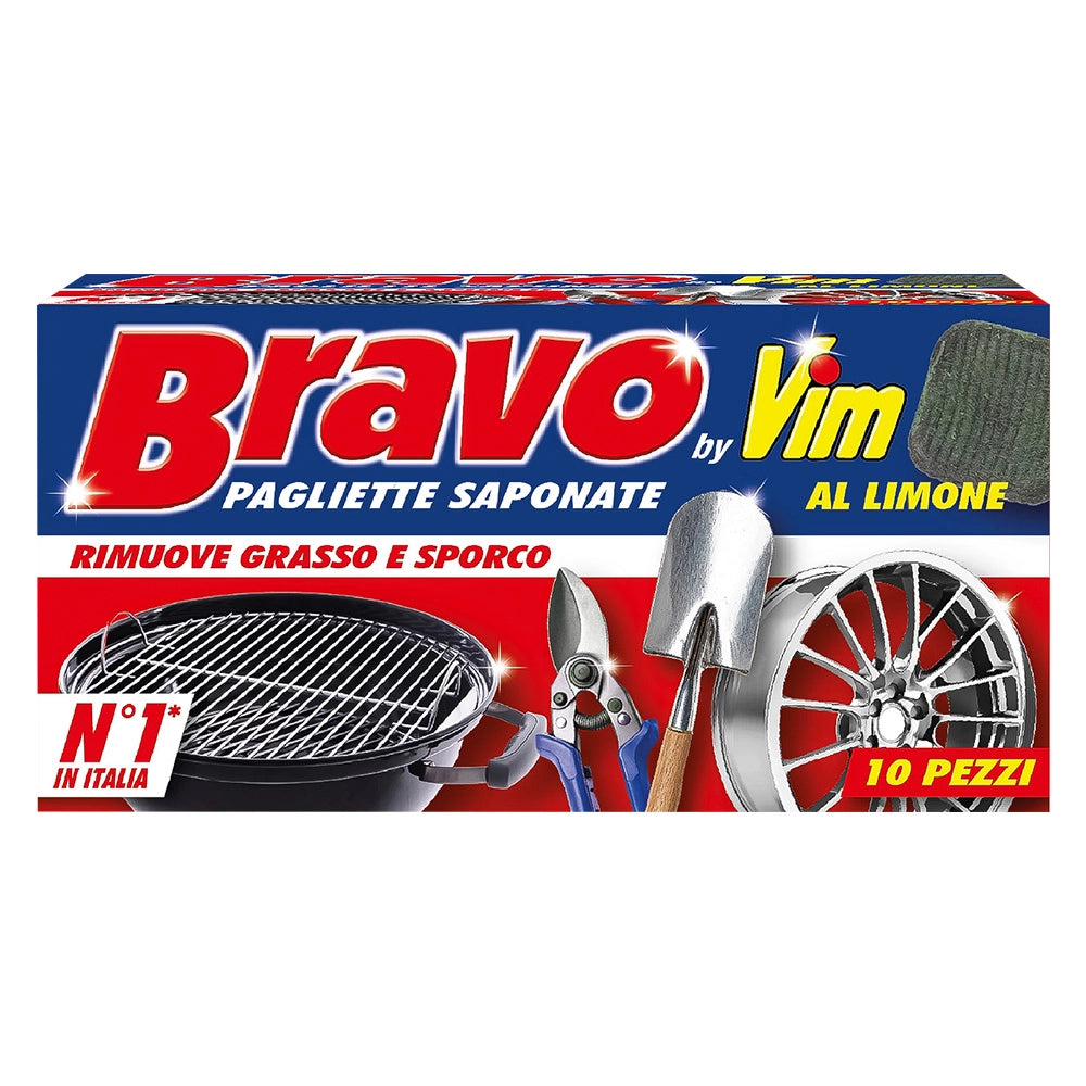 PAGLIETTA SAPONATA 'BRAVO' fragranza limone - cf. 10 pz.  - BRAVO