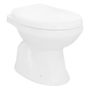 Vaso felce a terra con scarico a muro in porcellana