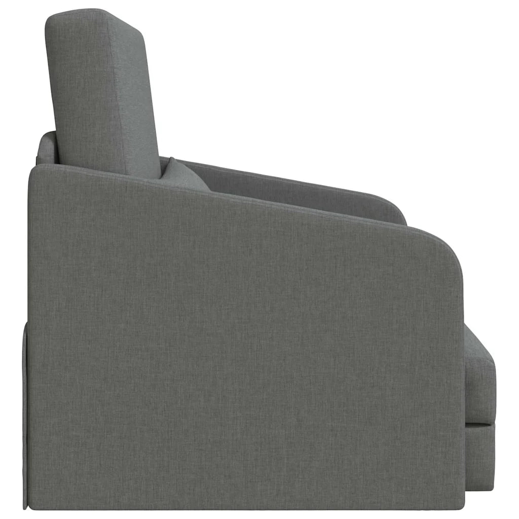 Divano letto-Sofa Letto-Daybed Grigio scuro 65 x 80 x 83 cm Tessuto