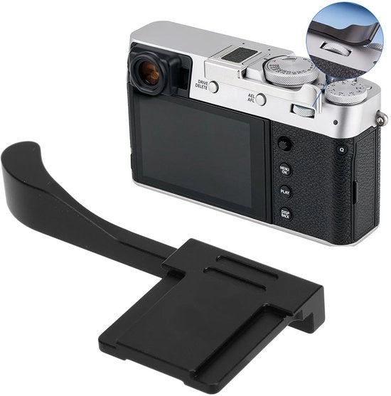Maniglia di Supporto per Fotocamera - Compatibile con X100V/X100F/XE3/XE4 - Supporto Flitsschoen - Migliorata Stabilità - Manico per Miglior Controllo - Maniglia per Fotocamera