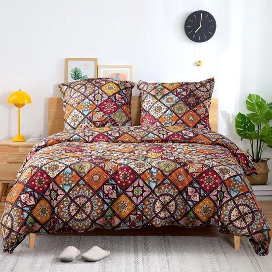 Set di coperte da letto 135 x 200 cm, 4 pezzi, con cerniera, 2 coperte da letto + 2 cuscini 80 x 80 cm