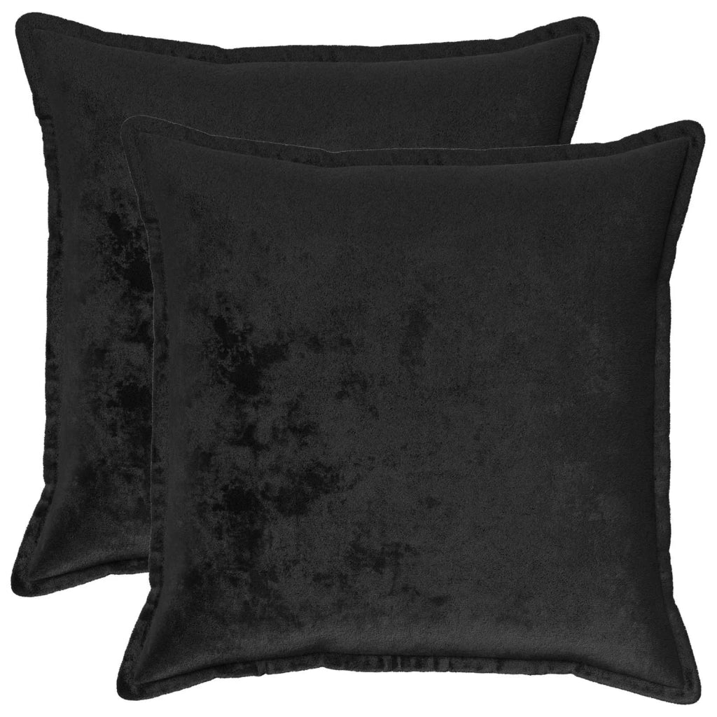 Federa 2 pcs HOUTEN Nero 55 x 55 cm Flanella 920583