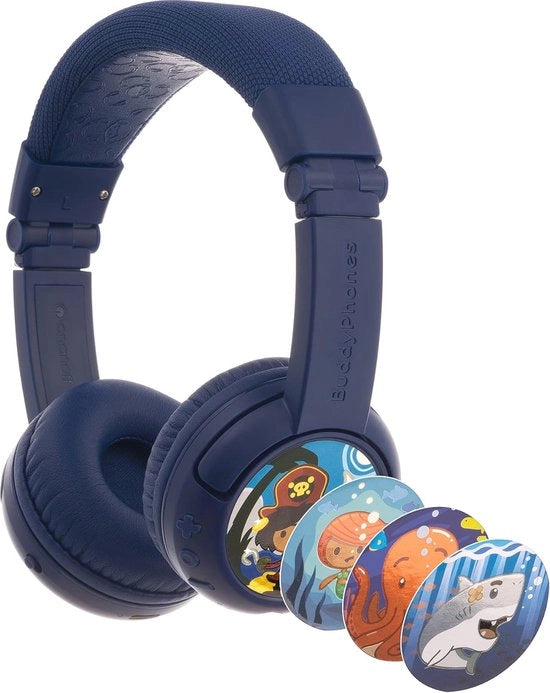 Cuffia wireless Bluetooth per bambini con regolazione del volume, cuffie auricolari, pieghevole e 20 ore di autonomia batteria