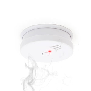 Rilevatore di fumo fotoelettrico con batteria 9V, 120 pz, Allarme Incendio 85dB, senza filo, DIN EN 14604