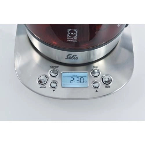 Solis 5515 bollitore elettrico 1,2 L 1400 W Acciaio inossidabile, Trasparente